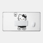 Gothic Kawaii Kitty – Emo esthetische bureaumat (Keyboard & Muis)