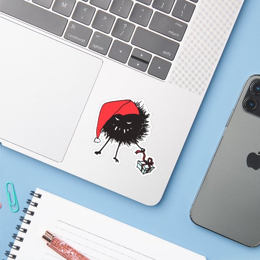 Gothic kerktekenbok sticker (Laptop met iPhone)