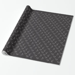 Gothic kerstboom cadeaupapier