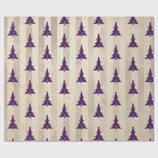 Gothic kerstboom cadeaupapier (Vlak)