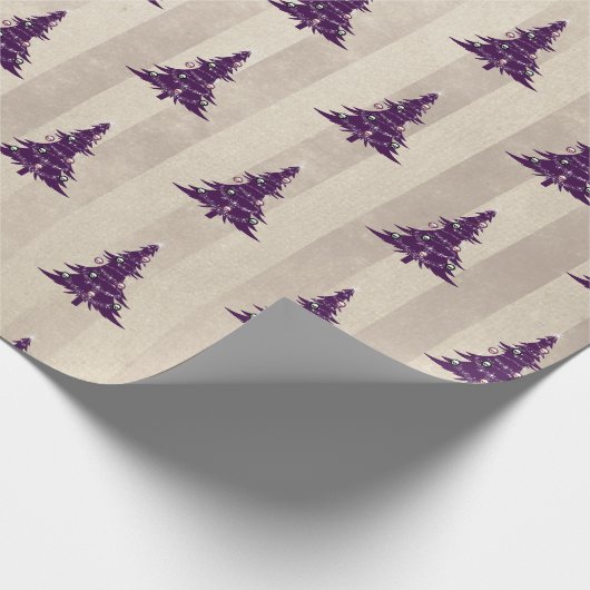 Gothic kerstboom cadeaupapier (Hoek)