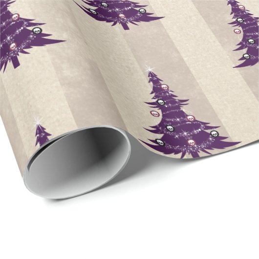 Gothic kerstboom cadeaupapier (Rol Hoek)