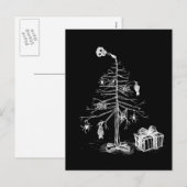 Gothic kerstboom feestdagenkaart (Voorkant / Achterkant)