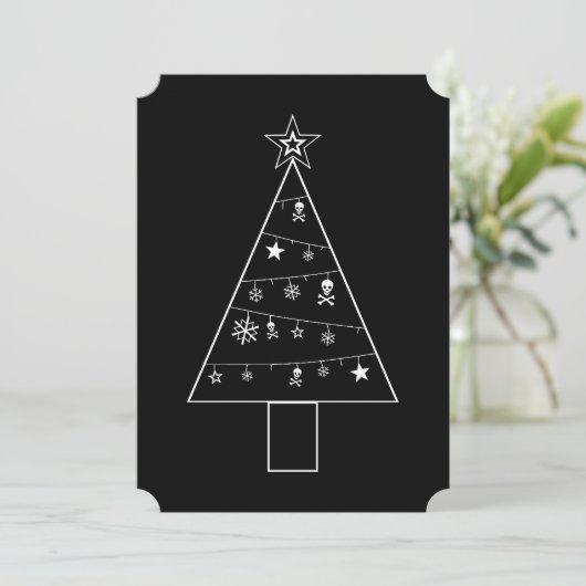 +{ Gothic kerstboom}+ Kaart (Staand voorkant)