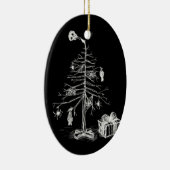 Gothic kerstboom keramisch ornament (Rechts)