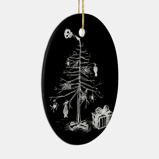 Gothic kerstboom keramisch ornament (Rechts)