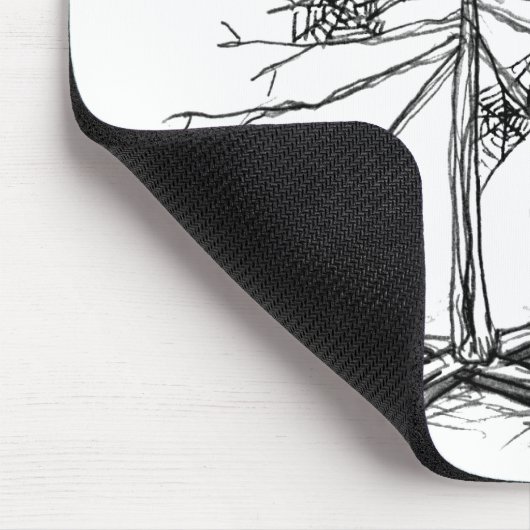 Gothic kerstboom muismat (Hoek)