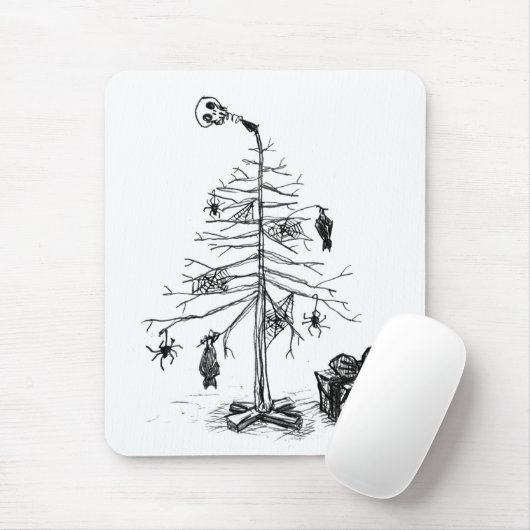 Gothic kerstboom muismat (Met muis)