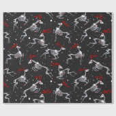 Gothic kerstcadeautje cadeaupapier (Vlak)