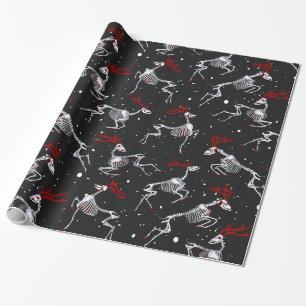 Gothic kerstcadeautje cadeaupapier