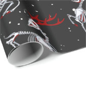Gothic kerstcadeautje cadeaupapier (Rol Hoek)