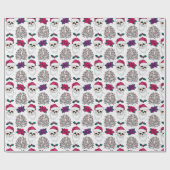 Gothic kerstcadeautje cadeaupapier (Vlak)