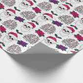 Gothic kerstcadeautje cadeaupapier (Hoek)