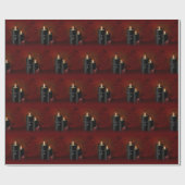 Gothic Kerstkaarles Ornament Cadeaupapier (Vlak)