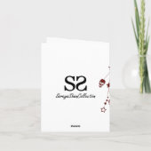 Gothic Kerstkaarles Ornament Feestdagen Kaart (Achterkant)