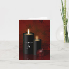 Gothic Kerstkaarles Ornament Feestdagen Kaart