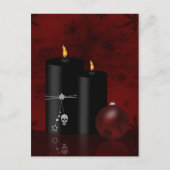 Gothic Kerstkaarles Ornament Feestdagenkaart (Voorkant)