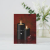 Gothic Kerstkaarles Ornament Holiday Briefkaart (Staand voorkant)