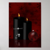 Gothic Kerstkaarles Ornament Poster (Voorkant)