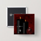 Gothic Kerstkaarles Ornament Vierkante Button 5,1 Cm (Voorkant /achterkant)