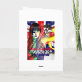 Gothic kerstkaart - Ballet Dancer - Baubles Feestdagen Kaart (Achterkant)