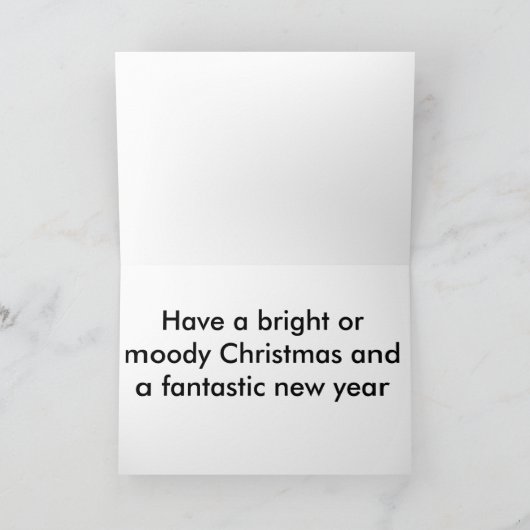 Gothic-kerstkaart Feestdagen Kaart (Binnen)