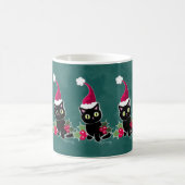 Gothic Kerstkat Green Koffiemok (Center)