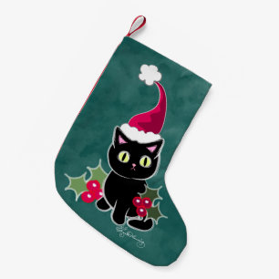 Gothic Kerstkat Groen Kleine Kerstsok