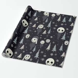 Gothic Kerstmis Cadeaupapier