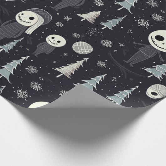 Gothic Kerstmis Cadeaupapier (Hoek)