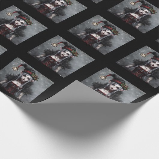 Gothic Kerstmis Cadeaupapier (Hoek)