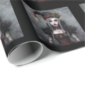Gothic Kerstmis Cadeaupapier (Rol Hoek)