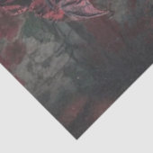 Gothic Kerstmis Decoupage Goede Heks in het Rood Tissuepapier (Detail)