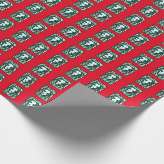 Gothic Kerstmis Fairy Afbeelding Cadeaupapier (Hoek)