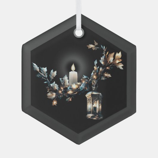 Gothic Kerstmis Glas Ornament (Voorkant)
