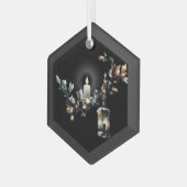 Gothic Kerstmis Glas Ornament (Voorkant links)
