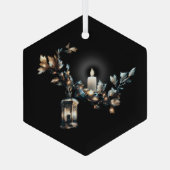 Gothic Kerstmis Glas Ornament (Achterkant)