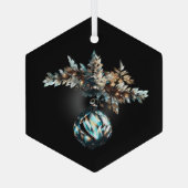 Gothic Kerstmis Glas Ornament (Achterkant)