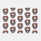 Gothic Kerstmis Inpakpapier Vel (Voorkant)