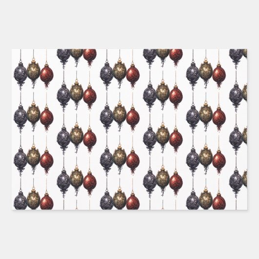 Gothic Kerstmis Inpakpapier Vel (Voorkant 3)