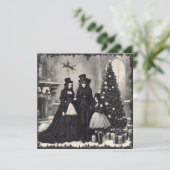 Gothic Kerstmis Kaart (Staand voorkant)