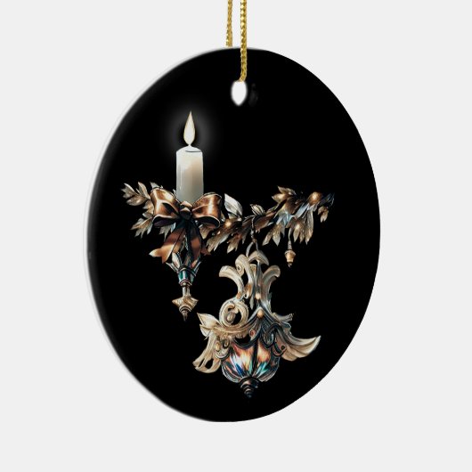 Gothic Kerstmis Keramisch Ornament (Rechts)
