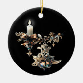 Gothic Kerstmis Keramisch Ornament (Voorkant)