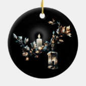 Gothic Kerstmis Keramisch Ornament (Achterkant)