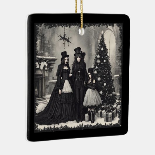 Gothic Kerstmis Keramisch Ornament (Rechts)