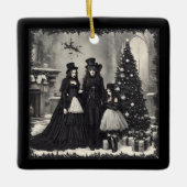 Gothic Kerstmis Keramisch Ornament (Voorkant)