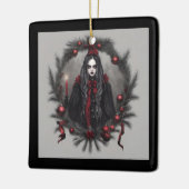 Gothic Kerstmis Keramisch Ornament (Links)