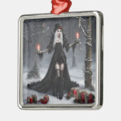 Gothic Kerstmis Metalen Ornament (Links)