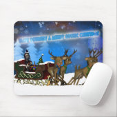 Gothic Kerstmis Mousepad, H.I.P. en rendieren Muismat (Met muis)