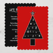 Gothic + Kerstmis + Partij Kaart (Voorkant / Achterkant)